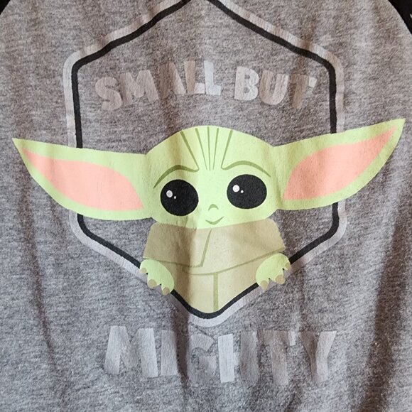 Star Wars Baby Yoda Pajamas Shorts Set Black And Grey Size 3T - Picture 3 of 7